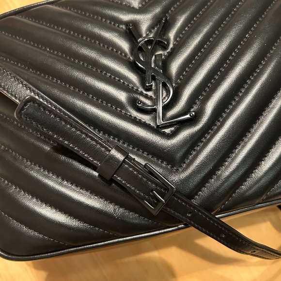 YSL Lou Camera Bag Black Hardware - Picture 8 of 9